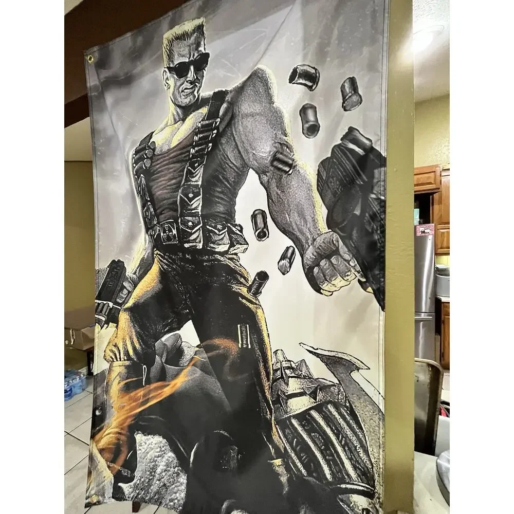 Duke Nukem 3D 5ft Flag Banner 1996 3D Realms Poster PC